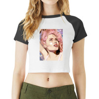 Angelina Jolie Cigarette Charming Raglan Crop Top | Artistshot