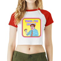 Yeah I'm Single Parody Raglan Crop Top | Artistshot