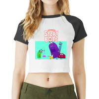 Ask The Storybots Raglan Crop Top | Artistshot