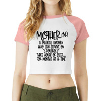 Mother A Magical Unicorn Raglan Crop Top | Artistshot