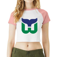 Hartford Boston Whalers Raglan Crop Top | Artistshot