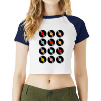 Music Vinyl Tape Cassette Raglan Crop Top | Artistshot