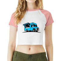 Food Truck Raglan Crop Top | Artistshot