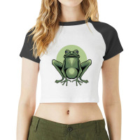 Frog Raglan Crop Top | Artistshot