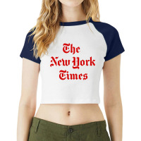 New York Times Raglan Crop Top | Artistshot