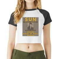 Sun, Sun Ad, Raglan Crop Top | Artistshot