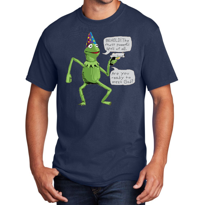 Yer A Wizard Kermit T Shirtyer A Wizard Kermit T Shirt By Morphimus Basic T-shirt | Artistshot