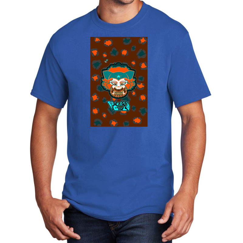 Mizz K Pretty Girls Teal N Orange Basic T-shirt | Artistshot