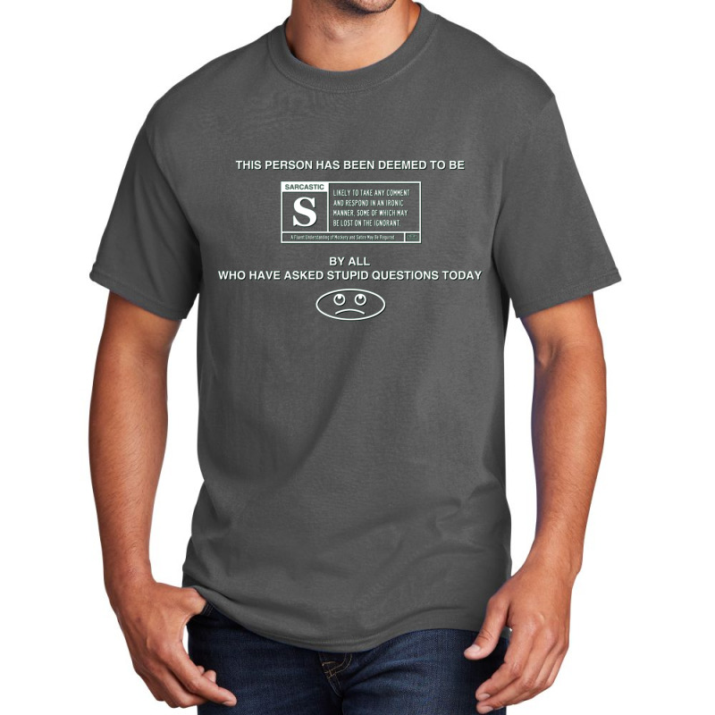 Rated S For Sarcastic Basic T-shirt | Artistshot