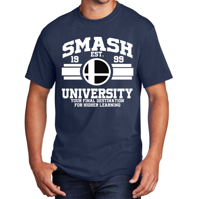 Smash University Basic T-shirt by Adrian Spencer | Artistshot