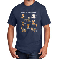 Foxes Of The World Funny Fox Animals Educational Basic T-shirt | Artistshot