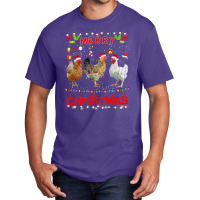 Chicken Cock Design Merry Christmas Chicken For Kids Costume Cute 32 H Basic T-shirt | Artistshot