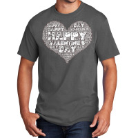 Happy Valentines Day Word Art Gift T  Shirt Happy Valentine's Day Word Basic T-shirt | Artistshot