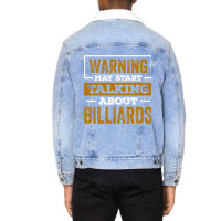 Warning May Spontaneously Start Talking About Bill Unisex Sherpa-lined Denim Jacket | Artistshot