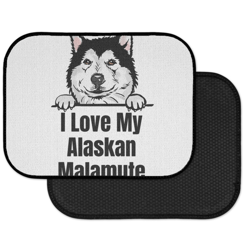 I Love My Alaskan Malamute Dog Breed Fun Dog Lover Rear Car Mat | Artistshot