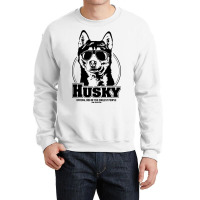 Funny Proud Husky Coolest People Dog Saying Dog Crewneck Sweatshirt | Artistshot