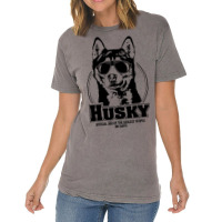 Funny Proud Husky Coolest People Dog Saying Dog Vintage T-shirt | Artistshot