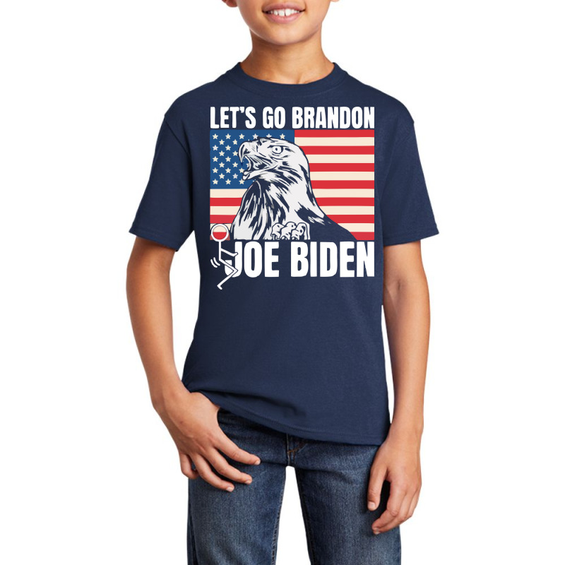 Lets Go Brandon Shirt, Lets Go Brandon Fjb Biden Basic Youth T-shirt by Zero_art | Artistshot