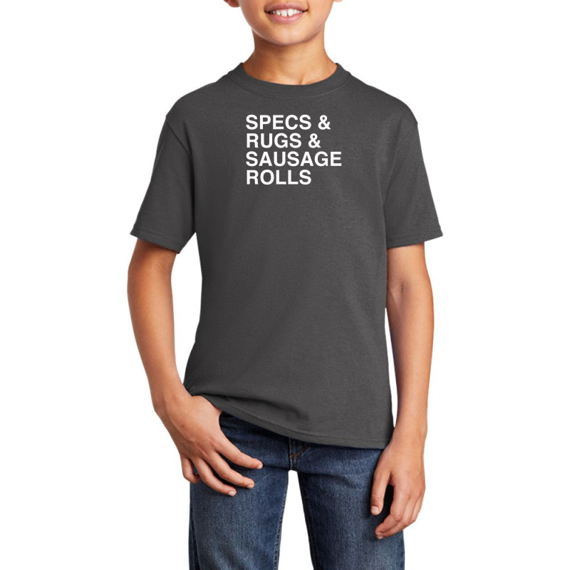 Specs And Rugs And Sausage Rolls Basic Youth T-shirt by yudihap | Artistshot