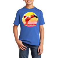 Christmas Funny Tis The Sea Sun Basic Youth T-shirt | Artistshot