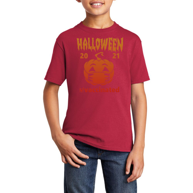 Halloween Vaccinated 2021, Halloween Basic Youth T-shirt by kumenolak | Artistshot