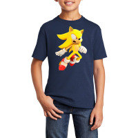 Yellow Hedgehog Jumps Aside Basic Youth T-shirt | Artistshot