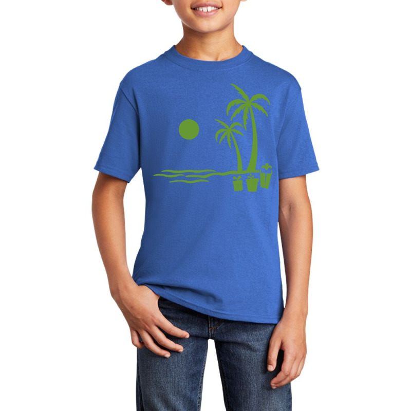 Christmas Tree Palm Island Basic Youth T-shirt by KENZU | Artistshot