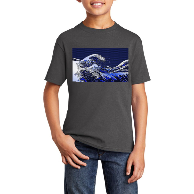 Hokusai Wave Carbon Fiber Styles Basic Youth T-shirt | Artistshot