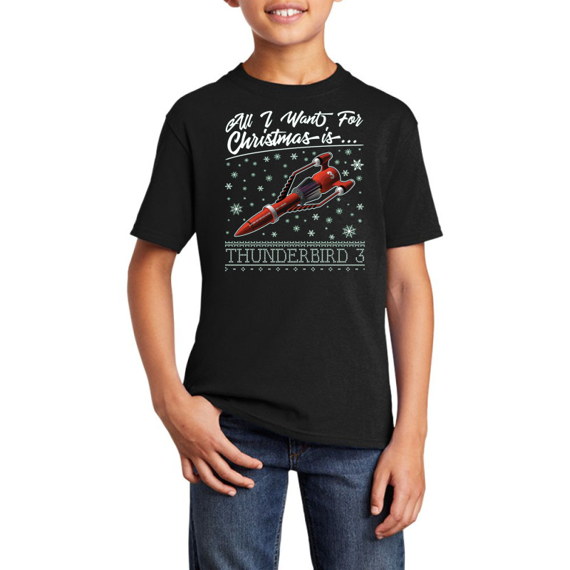 All I Want For Christmas Is Thunderbird Basic Youth T-shirt | Artistshot