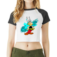 Asterix Raglan Crop Top | Artistshot