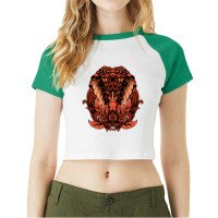 King Cobra Raglan Crop Top | Artistshot