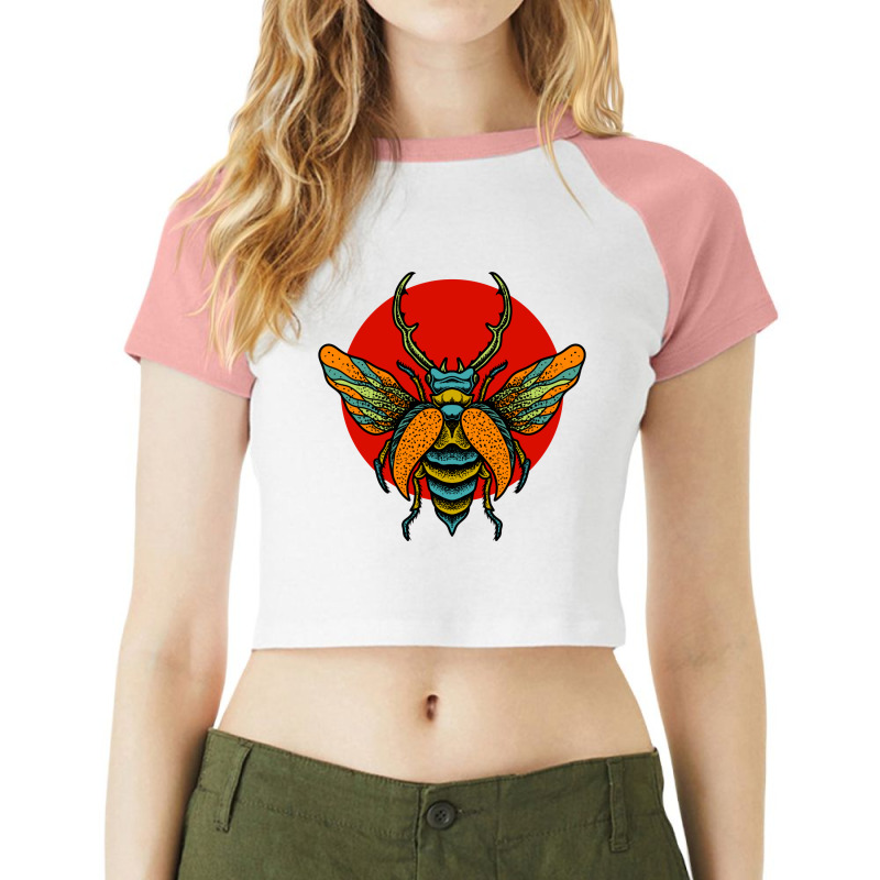 Wild Insect 7 Raglan Crop Top | Artistshot