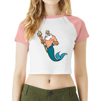 King Triton Raglan Crop Top | Artistshot