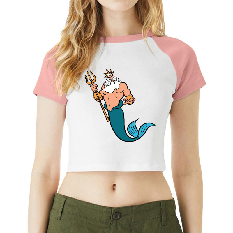 King Triton Raglan Crop Top by jamaikan | Artistshot