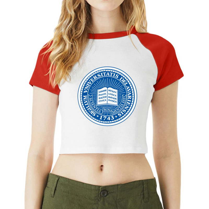 The-university-of-delaware Raglan Crop Top | Artistshot