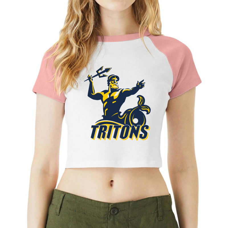 Uc San Diego, Tritons 2 Raglan Crop Top by Rameutuk | Artistshot