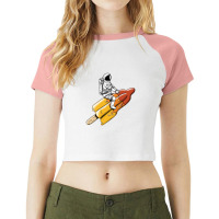 Melted Rocket Raglan Crop Top | Artistshot