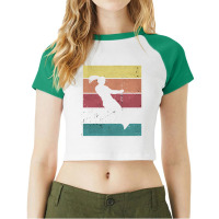 Girl T  Shirt Girl Waterski T  Shirt Raglan Crop Top | Artistshot