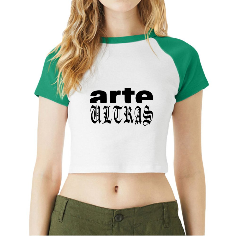 Arte Ultras Raglan Crop Top by Jamieliwa | Artistshot