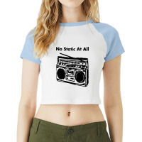 Static Radio Music Raglan Crop Top | Artistshot