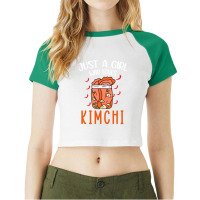 Womens Funny Fermented Vegetables Humor Kimchi-lover Raglan Crop Top | Artistshot