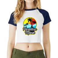 Summer Paradise Mose Raglan Crop Top | Artistshot