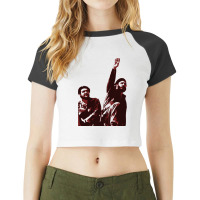 Fidel Castro Cuba Revolutionary Communist Raglan Crop Top | Artistshot