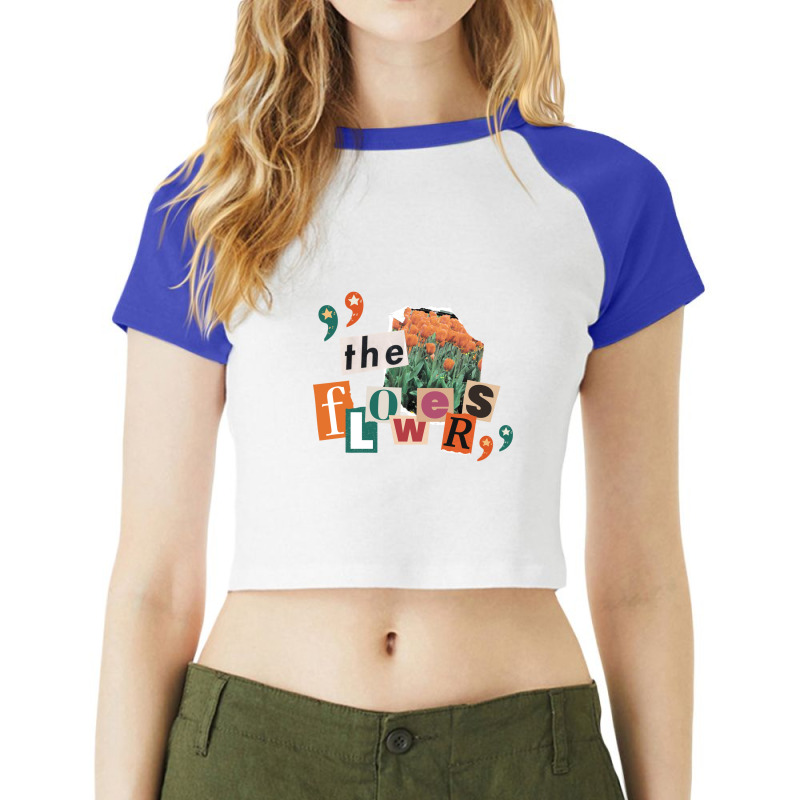 The Flowers Raglan Crop Top by Arull | Artistshot