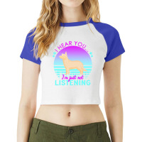 Berger Picard T  Shirt I Hear You I'm Just Not Listening Berger Picard Raglan Crop Top | Artistshot