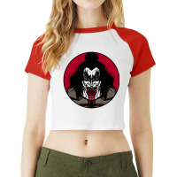 God Of Thunder And Rock'n Roll   Demon Raglan Crop Top | Artistshot