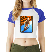 Alan Jackson Chattahoochee Waterskiing Retro Raglan Crop Top | Artistshot