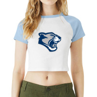 Pocono Mountain School District Raglan Crop Top | Artistshot