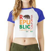 Culver City T Shirt   Republic Of California Raglan Crop Top | Artistshot