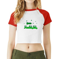 Yalla Habibi Green Light Raglan Crop Top | Artistshot